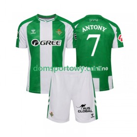 Koszulka Real Betis Antony 7 Dziecięcy Domowe Koszulki Piłkarskie 2025-2026 Krótki Rękaw